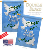 Day of Peace - Expression Inspirational Vertical Impressions Decorative Flags HG137400 Made In USA