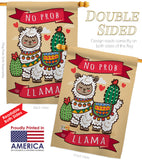 No Prob Llama - Expression Inspirational Vertical Impressions Decorative Flags HG192118 Made In USA