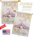 Doves - Expression Inspirational Vertical Impressions Decorative Flags HG192340 Made In USA