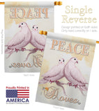 Doves - Expression Inspirational Vertical Impressions Decorative Flags HG192340 Made In USA