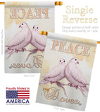 Doves - Expression Inspirational Vertical Impressions Decorative Flags HG192340 Made In USA