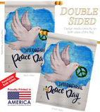 Peace Together - Expression Inspirational Vertical Impressions Decorative Flags HG192422 Made In USA