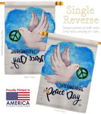 Peace Together - Expression Inspirational Vertical Impressions Decorative Flags HG192422 Made In USA