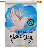 Peace Together - Expression Inspirational Vertical Impressions Decorative Flags HG192422 Made In USA