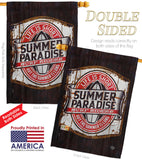 Summer Paradise - Expression Inspirational Vertical Impressions Decorative Flags HG192643 Made In USA