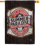 Summer Paradise - Expression Inspirational Vertical Impressions Decorative Flags HG192643 Made In USA