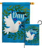 Peace Day - Expression Inspirational Vertical Impressions Decorative Flags HG115220 Made In USA