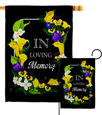 Loving Memory - Expression Inspirational Vertical Impressions Decorative Flags HG115230 Made In USA