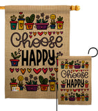 Choose Happy - Expression Inspirational Vertical Impressions Decorative Flags HG137205 Made In USA