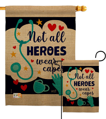 Our Heroes - Expression Inspirational Vertical Impressions Decorative Flags HG137206 Made In USA