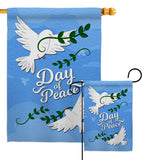 Day of Peace - Expression Inspirational Vertical Impressions Decorative Flags HG137400 Made In USA