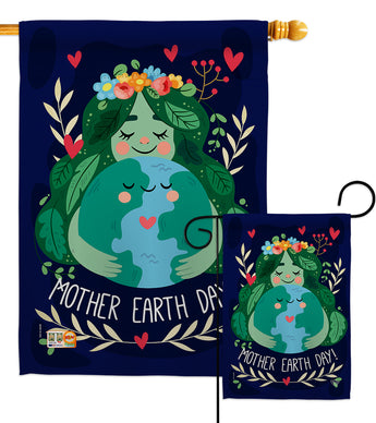 Our Mother Earth - Expression Inspirational Vertical Impressions Decorative Flags HG192182 Made In USA