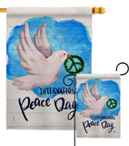 Peace Together - Expression Inspirational Vertical Impressions Decorative Flags HG192422 Made In USA