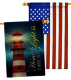 Home Light - Historic Americana Vertical Impressions Decorative Flags HG120253 Made In USA