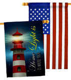 Home Light - Historic Americana Vertical Impressions Decorative Flags HG120253 Made In USA