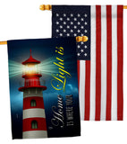 Home Light - Historic Americana Vertical Impressions Decorative Flags HG120253 Made In USA