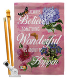 Always Believe - Expression Inspirational Vertical Impressions Decorative Flags HG115109 Made In USA
