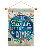 Earth in Common - Expression Inspirational Vertical Impressions Decorative Flags HG115141 Made In USA
