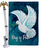 Together For Peace - Expression Inspirational Vertical Impressions Decorative Flags HG115206 Made In USA