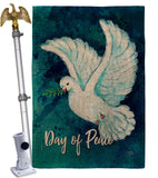 Together For Peace - Expression Inspirational Vertical Impressions Decorative Flags HG115206 Made In USA