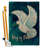 Together For Peace - Expression Inspirational Vertical Impressions Decorative Flags HG115206 Made In USA