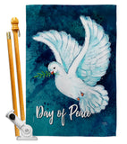 Together For Peace - Expression Inspirational Vertical Impressions Decorative Flags HG115206 Made In USA