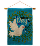 Peace Day - Expression Inspirational Vertical Impressions Decorative Flags HG115220 Made In USA