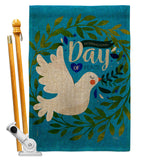 Peace Day - Expression Inspirational Vertical Impressions Decorative Flags HG115220 Made In USA