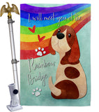 Rainbow Bridge - Expression Inspirational Vertical Impressions Decorative Flags HG115263 Made In USA