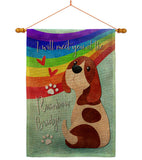 Rainbow Bridge - Expression Inspirational Vertical Impressions Decorative Flags HG115263 Made In USA