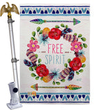 Free Spirit - Expression Inspirational Vertical Impressions Decorative Flags HG137006 Made In USA