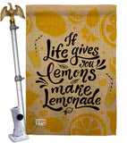 Life Gives Lemons - Expression Inspirational Vertical Impressions Decorative Flags HG137185 Made In USA