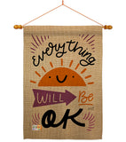 Everything Ok - Expression Inspirational Vertical Impressions Decorative Flags HG137188 Made In USA