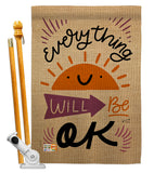 Everything Ok - Expression Inspirational Vertical Impressions Decorative Flags HG137188 Made In USA