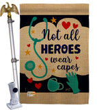 Our Heroes - Expression Inspirational Vertical Impressions Decorative Flags HG137206 Made In USA