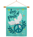 Day of Peace - Expression Inspirational Vertical Impressions Decorative Flags HG137349 Made In USA