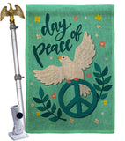 Day of Peace - Expression Inspirational Vertical Impressions Decorative Flags HG137349 Made In USA