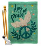 Day of Peace - Expression Inspirational Vertical Impressions Decorative Flags HG137349 Made In USA