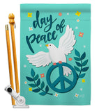 Day of Peace - Expression Inspirational Vertical Impressions Decorative Flags HG137349 Made In USA