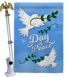 Day of Peace - Expression Inspirational Vertical Impressions Decorative Flags HG137400 Made In USA