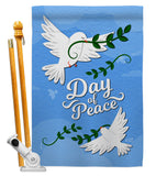 Day of Peace - Expression Inspirational Vertical Impressions Decorative Flags HG137400 Made In USA