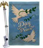 Day of Peace - Expression Inspirational Vertical Impressions Decorative Flags HG137400 Made In USA