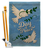 Day of Peace - Expression Inspirational Vertical Impressions Decorative Flags HG137400 Made In USA