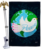 Peace - Expression Inspirational Vertical Impressions Decorative Flags HG137441 Made In USA