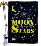 You Are My Moon And Star - Expression Inspirational Vertical Impressions Decorative Flags HG192129 Made In USA