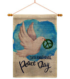 Peace Together - Expression Inspirational Vertical Impressions Decorative Flags HG192422 Made In USA