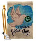 Peace Together - Expression Inspirational Vertical Impressions Decorative Flags HG192422 Made In USA