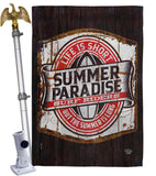 Summer Paradise - Expression Inspirational Vertical Impressions Decorative Flags HG192643 Made In USA