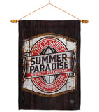 Summer Paradise - Expression Inspirational Vertical Impressions Decorative Flags HG192643 Made In USA