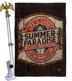 Summer Paradise - Expression Inspirational Vertical Impressions Decorative Flags HG192643 Made In USA